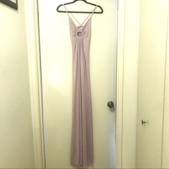 NWT Michelle Jonas Keyhole Maxi Dress in Lavender (Pink Topaz) Size Small - Picture 2 of 11